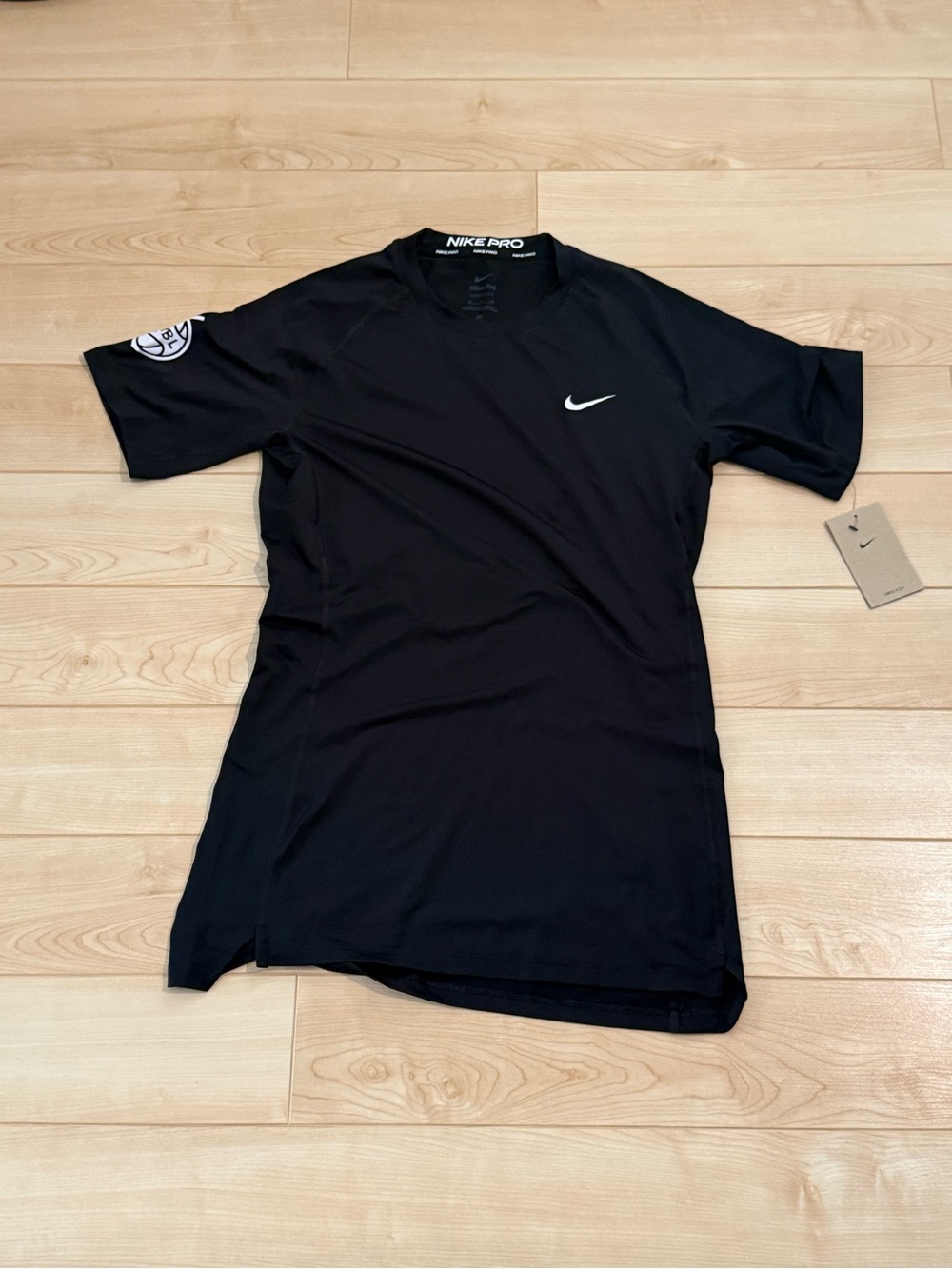 Nike EYBL Pro Black Dri-FIT compression Top with Swoosh